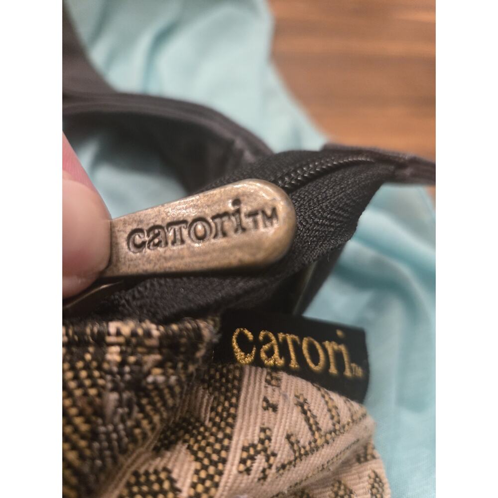 Catori Geometric Aztec Crossbody Bag Medium Zip, Adjustable Strap, Pockets - Picture 3 of 8